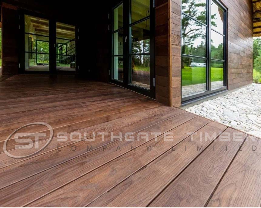 Thermory 20 x 132mm Benchmark Thermo-Ash Decking D4 SG2