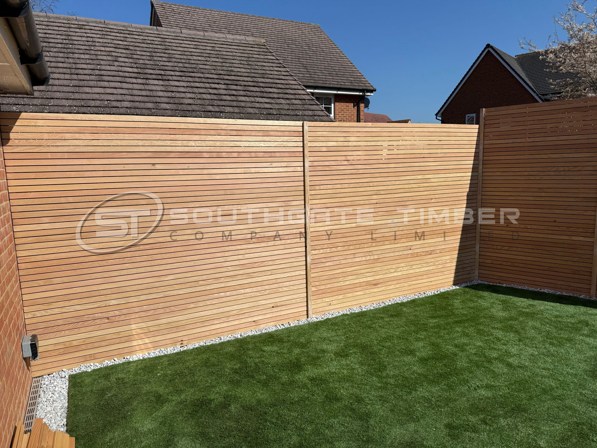 Bespoke Douglas Fir Garden Fence 