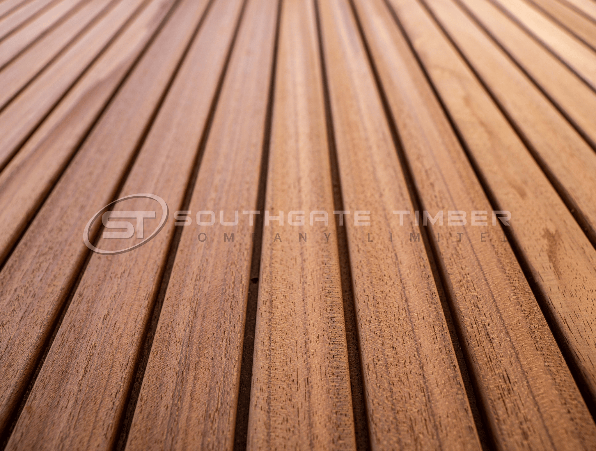 Close-up of Thermo Ayous timber cladding showing its smooth grain and uniform finish