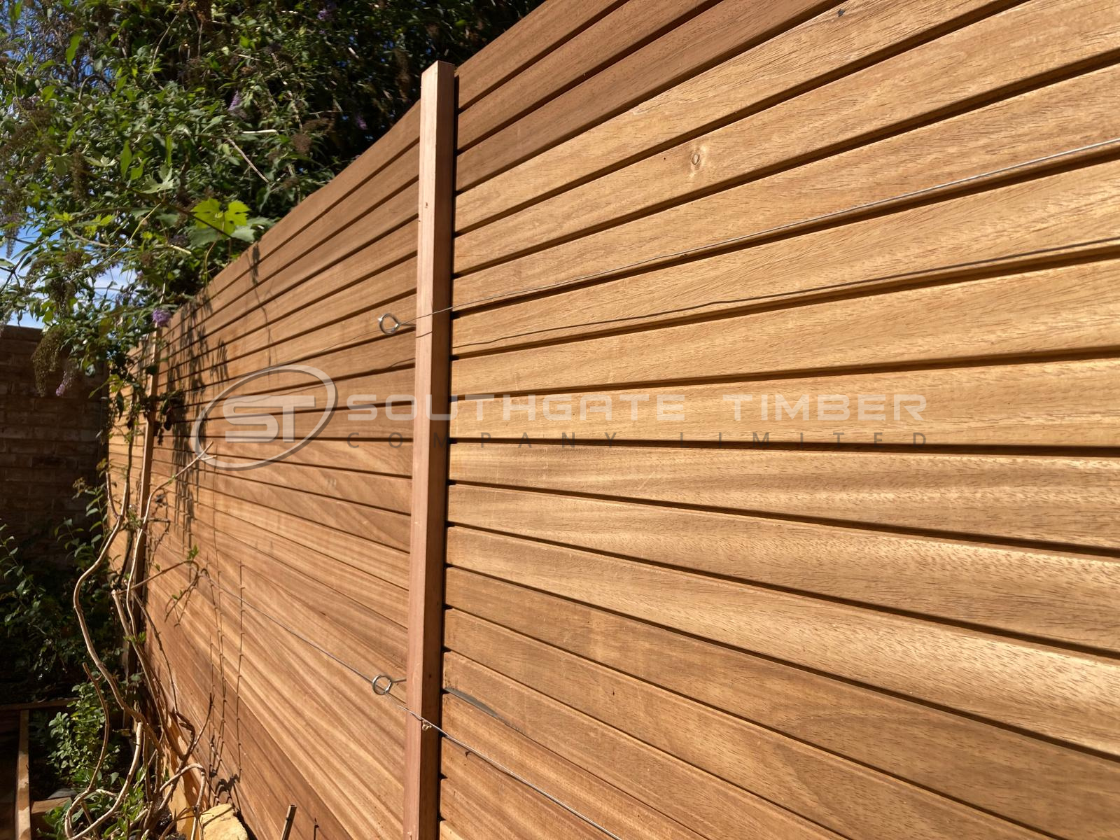 Thermo Ayous thermally modified timber fencing showcasing the stability, durability and contemporary appearance of heat-treated timber.