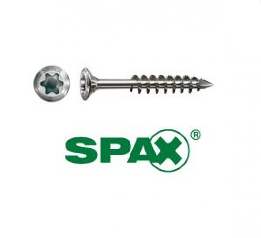 Spax Stainless 4.5 x 50mm x 200 box facade screw