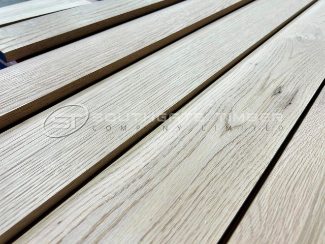 Am White Oak 20 x 130mm Chamfered / Pencil Rd Skirting