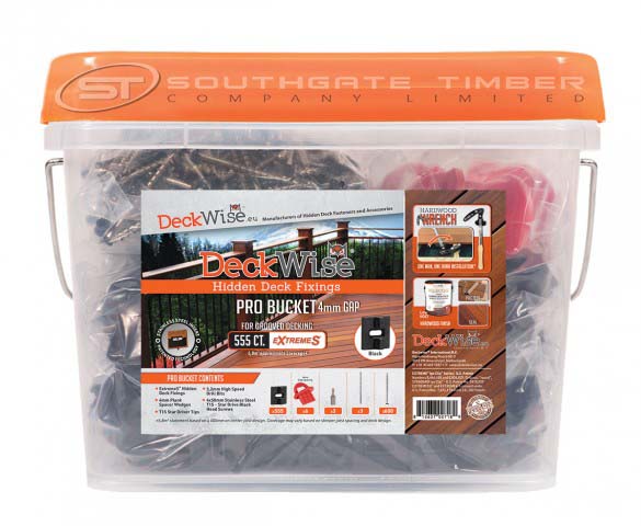 Deckwise Extreme hidden Decking Fixings - 4mm Gap PRO Bucket