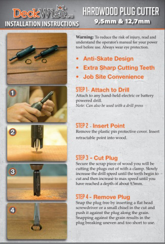 Deckwise Plug Cutter 12.7mm