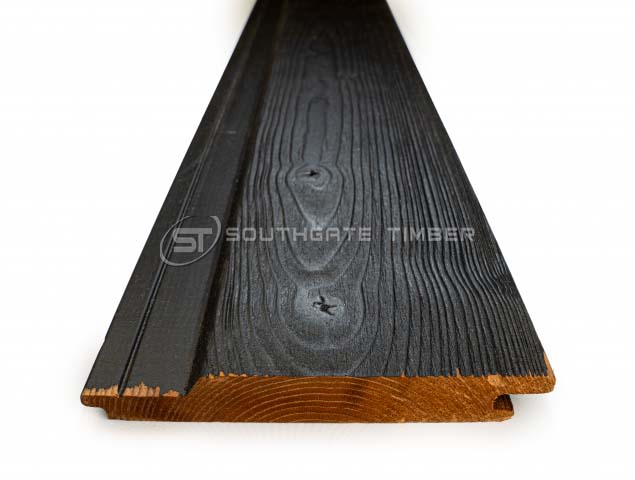 Thermory 19 x 141mm Channel Groove C26 Thermo Spruce Vivid Black - view 7