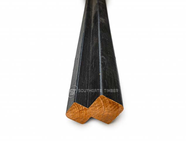 Thermory 42 x 42mm Corner Profile CP3 Thermo Spruce Vivid Black - view 7