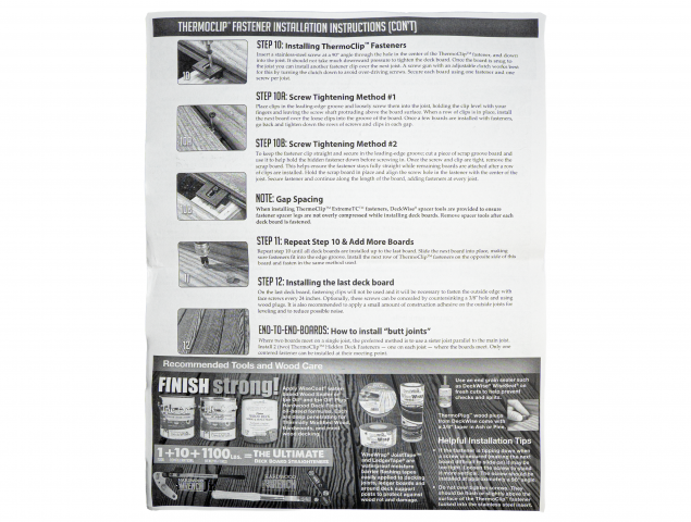 Deckwise Thermo Clip hidden Decking Fixings 6mm Gap 185 kit - view 2