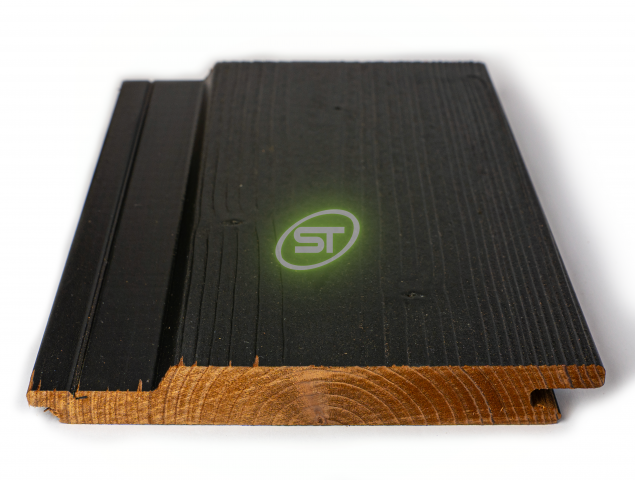 Thermory 19 x 141mm Channel Groove C26 Thermo Spruce Vivid Black - view 3