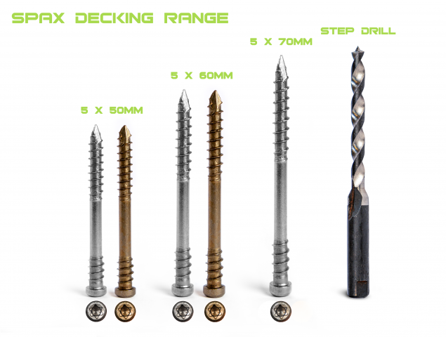 Spax Stainless 5.0 x 50mm x 200 box decking screw - view 2