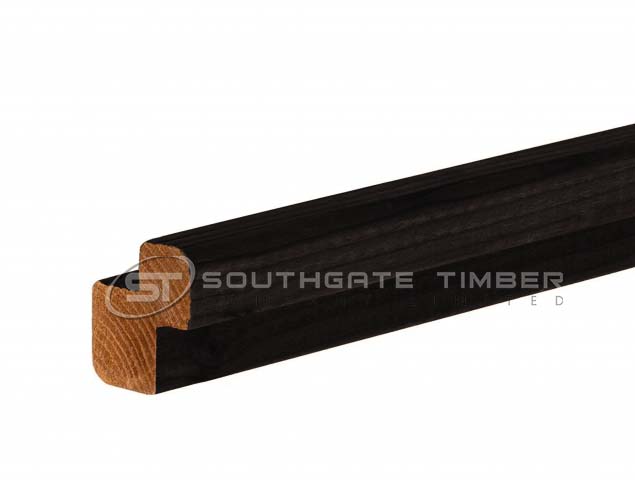 Thermory 42 x 42mm Corner Profile CP3 Thermo Spruce Vivid Black - view 4