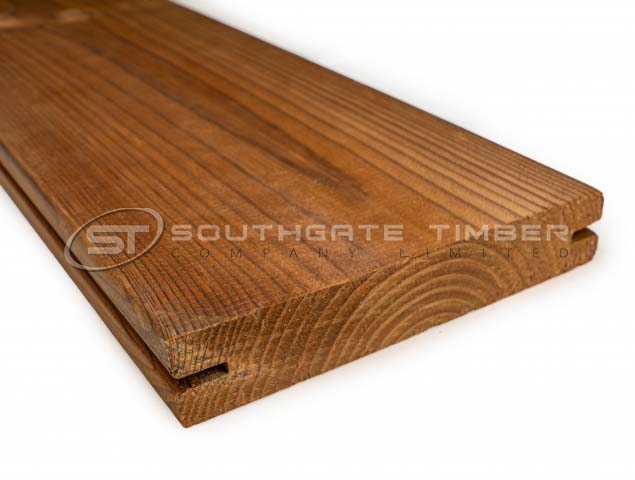 Thermowood Pine 25 x 140mm Smooth 2 sides Hidden Fix Decking - view 5