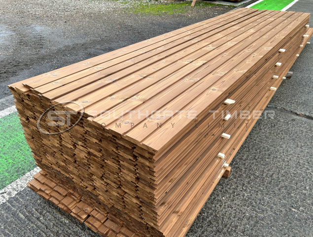 Thermowood Pine 20 x 95mm Channel Groove Vertical ST65.TW - view 3