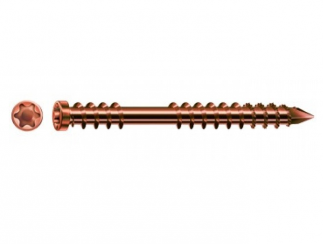 Spax Stainless Antique finish 5.0 x 60mm x 100 box decking screw
