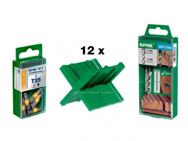 Spax 'PRO KIT' 28.5m2 Stainless Steel decking screw kit