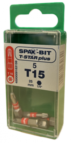 Spax T-star drive bits T15
