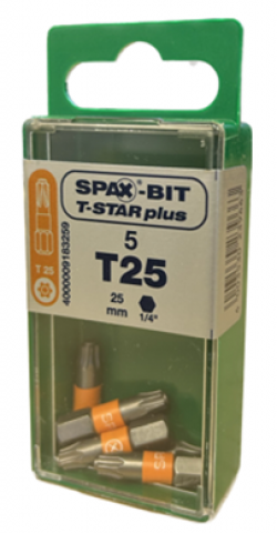 Spax T-star drive bits T25