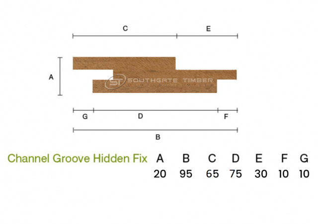 Thermowood Pine 20 x 95mm Channel Groove Vertical ST65.TW - view 5