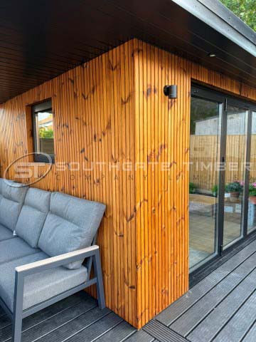 Thermowood Pine 32 x 140mm 3 Stripe - view 11
