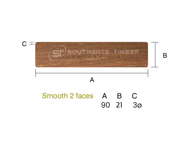 Tali 21 x 90mm smooth 2 sides