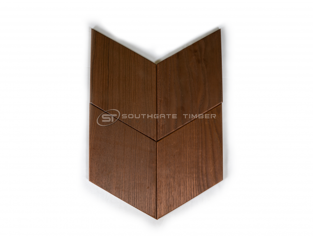 Thermory Thermo-Ash Decor Rhomb Tiles Internal