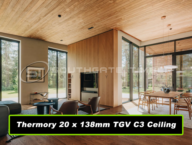 Thermory 20 x 138mm T.G.V. C3 Radiata Pine