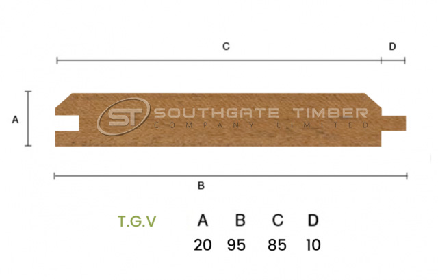 Thermowood Pine 20 x 95mm TGV ST0.TW - view 7
