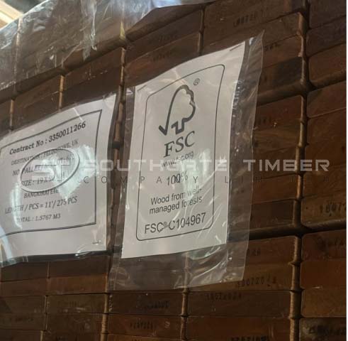 Yellow Balau 19 x 90mm Smooth 2 sides ***FSC***