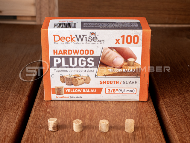 Deckwise Yellow Balau Plugs - view 2