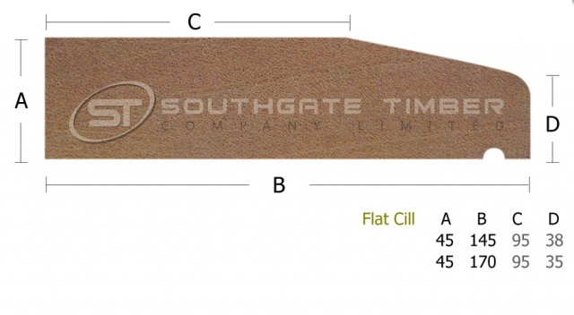 Far Eastern Hardwood 45 x 145mm Flat Cill 95h