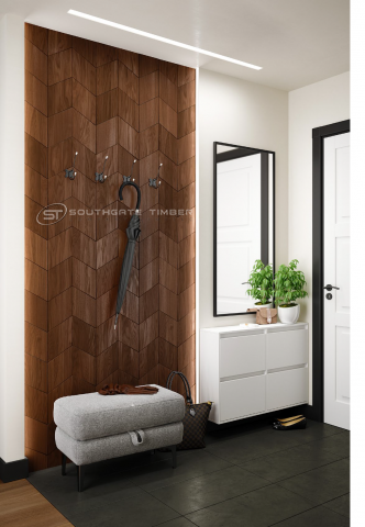 Thermory Thermo-Ash Decor Rhomb Tiles Internal