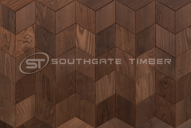 Thermory Thermo-Ash Decor Rhomb Tiles Internal