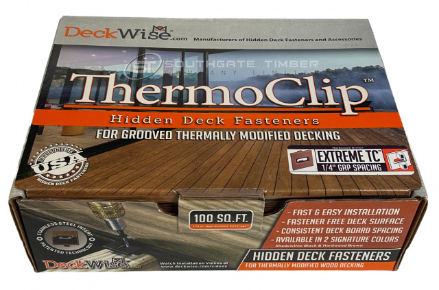 Deckwise Thermo Decking Clip Hidden Decking Fixings - 6mm Gap - 175 kit
