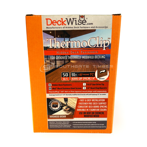 Deckwise Thermo Decking Clip Hidden Decking Fixings - 6mm Gap - mini 90 kit