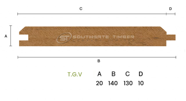 Thermowood Pine 20 x 140mm TGV ST1.TW - view 2